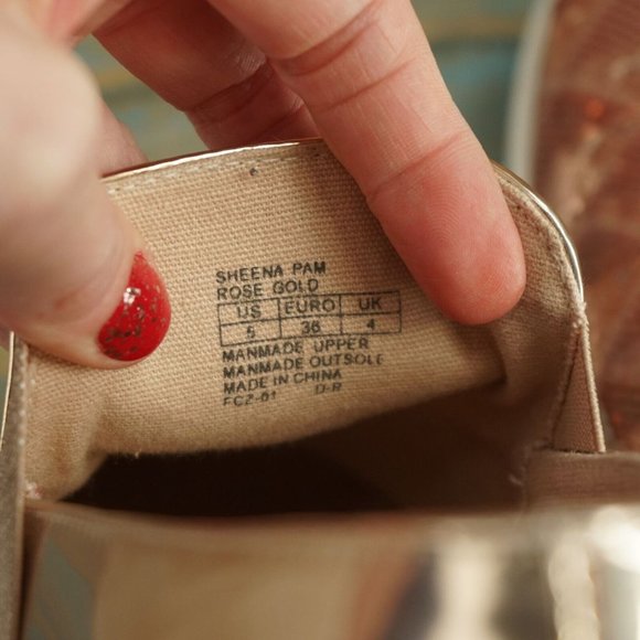 Sam Edelman Womens Sheena Pam Rose Gold Pink Sequin Slip On Sneakers Size 7 - Picture 10 of 12